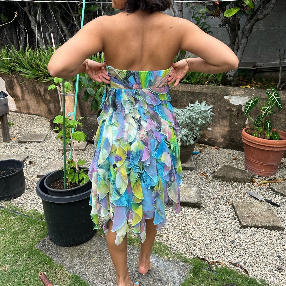 Cache Ruffle Strapless Prom Dress - Picture 4 of 5